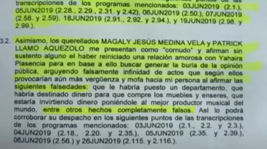 Magaly Medina Jefferson Farfán difamación sentencia