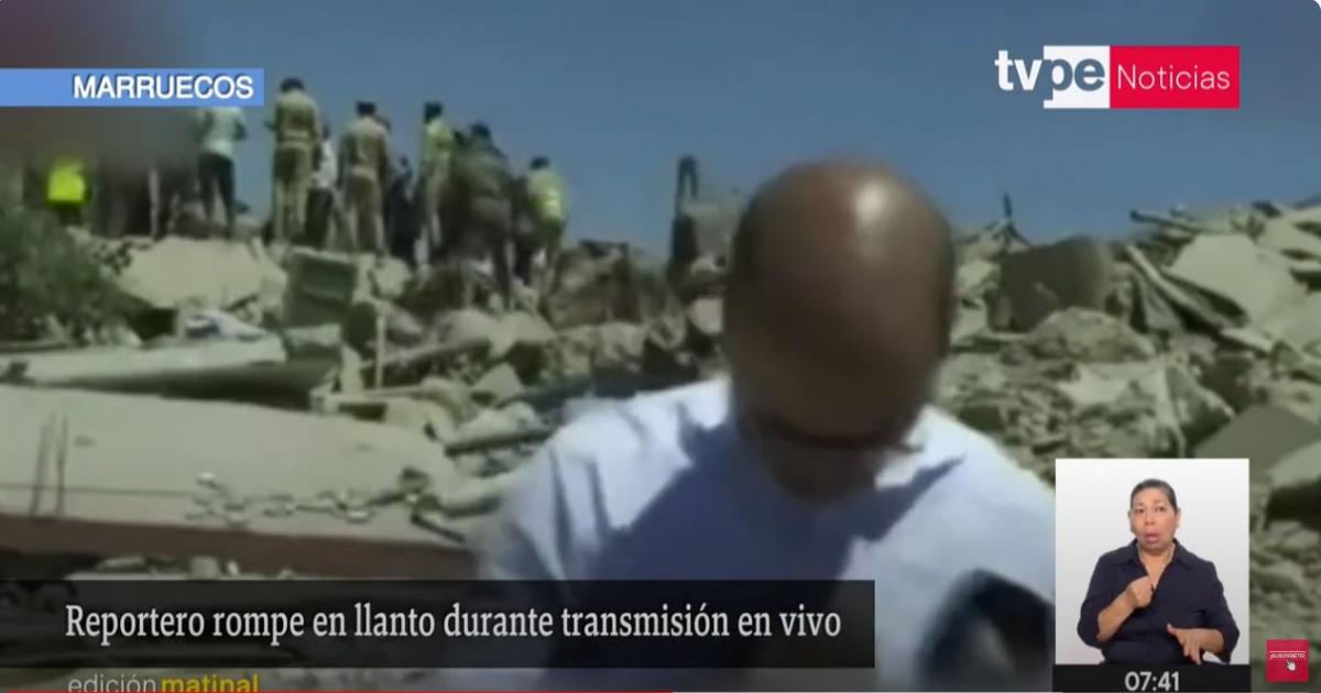 Marruecos terremoto reportero