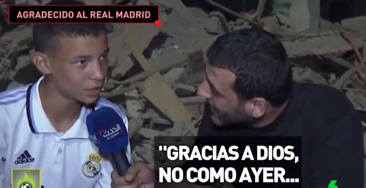 Real Madrid adolescente terremoto Marruecos