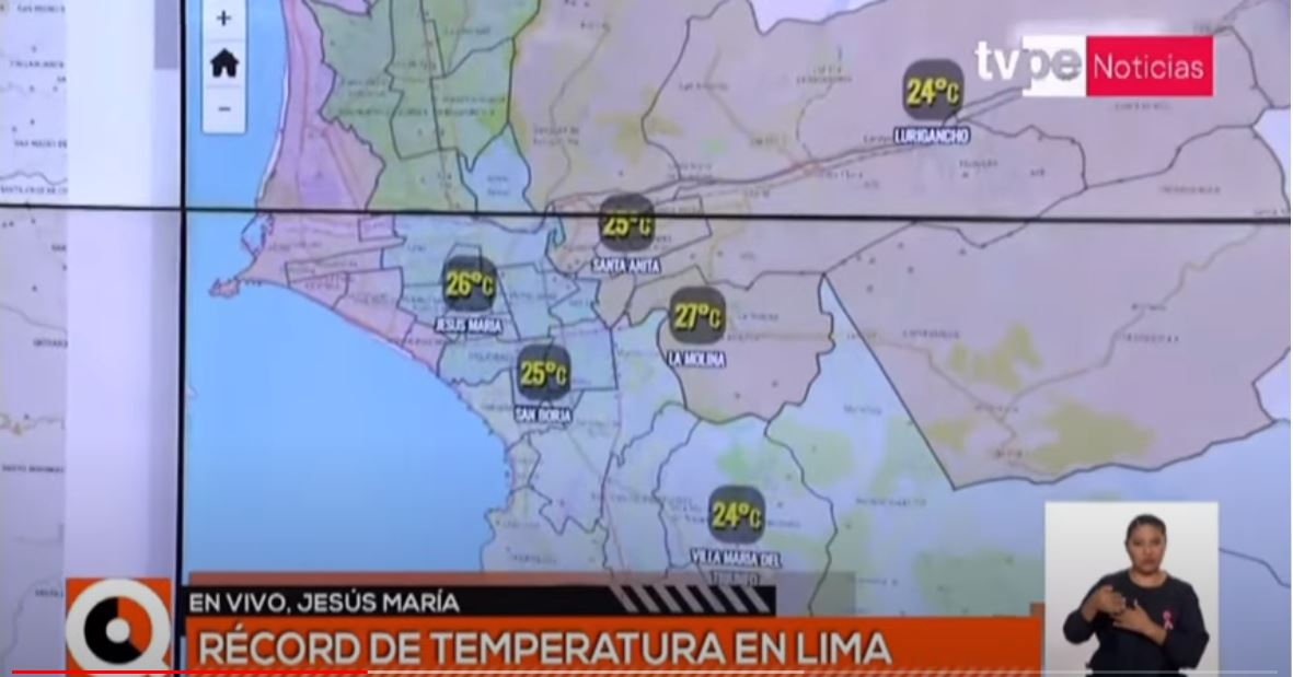 Senamhi: Lima Este superó récord histórico de temperatura con 27.2°C