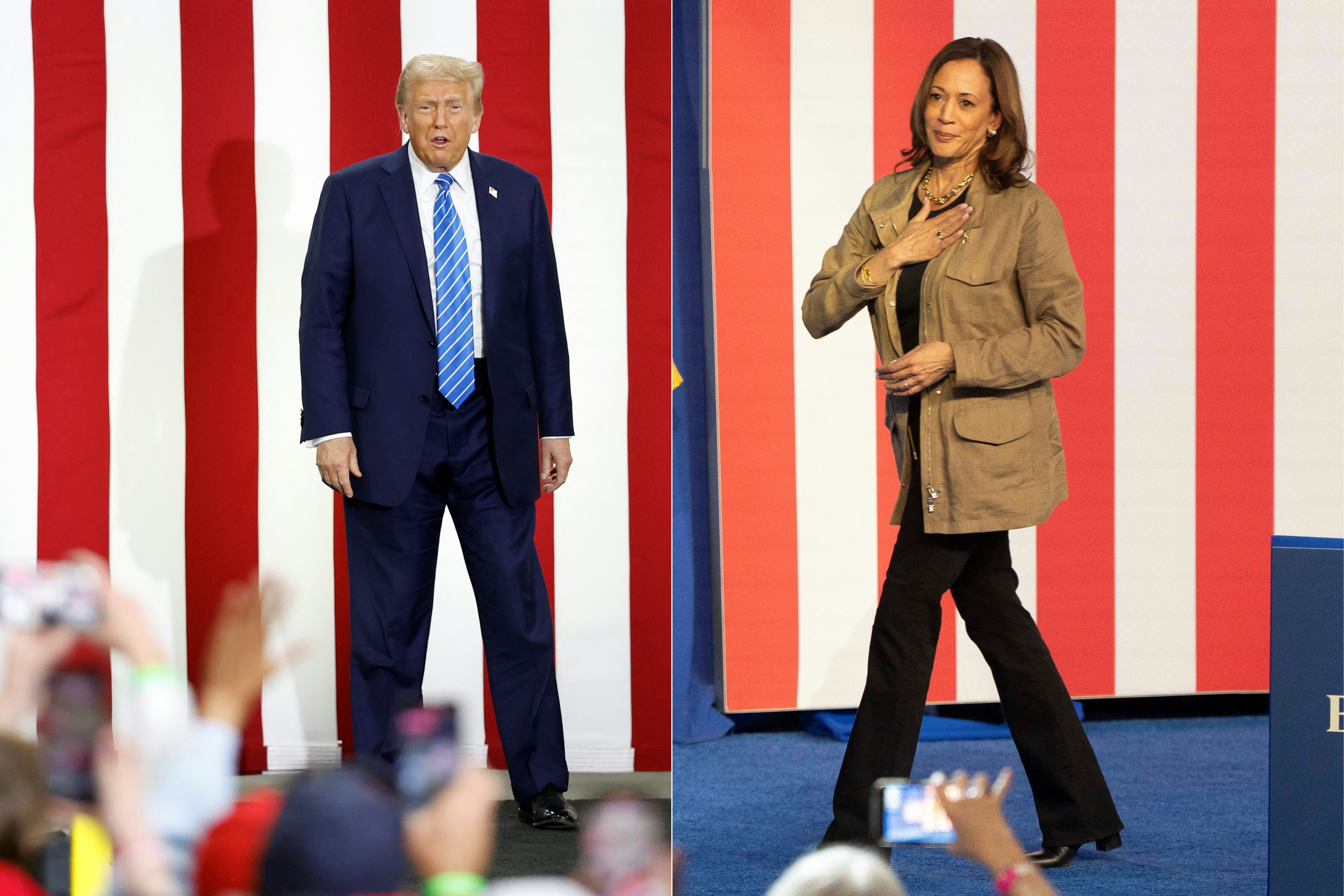 Donald Trump Kamala Harris