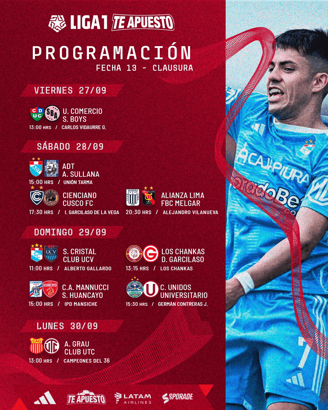 FECHA 13 DEL TORNEO CLAUSURA