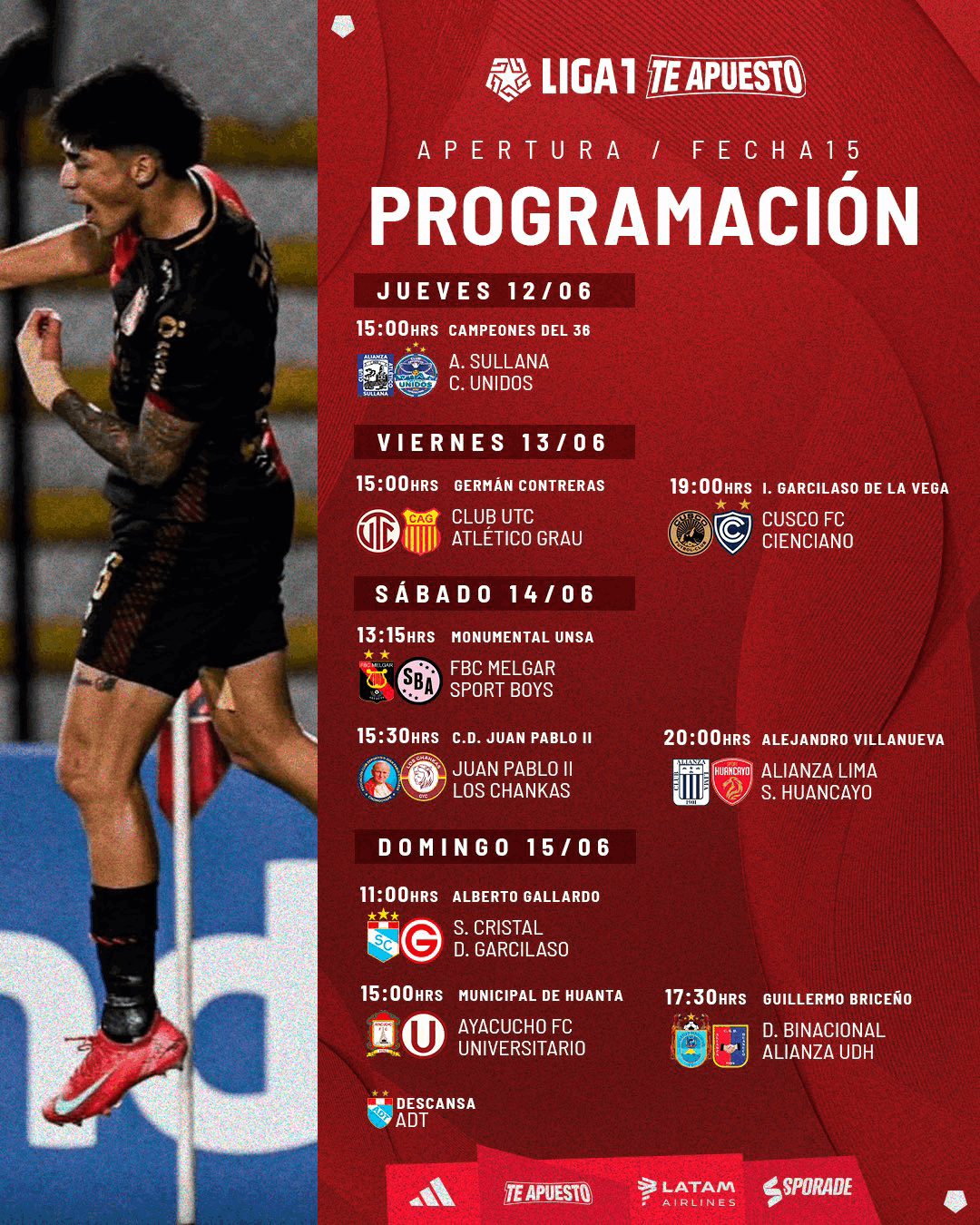 FECHA 15 TORNEO APERTURA