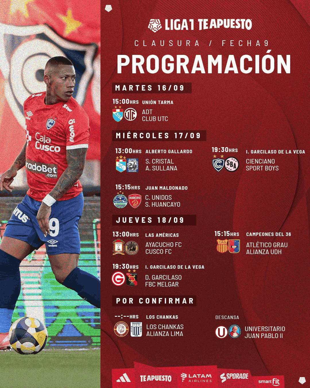 fecha 9 del torneo clausura