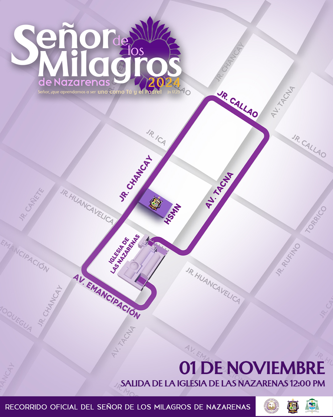 RECORRIDO SEÑOR DE LOS MILAGROS