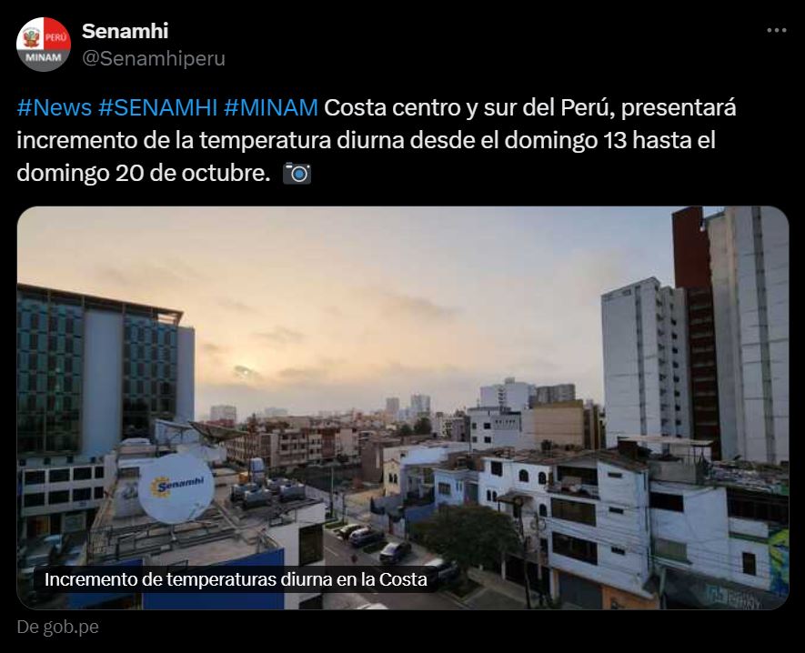 senamhi clima en lima