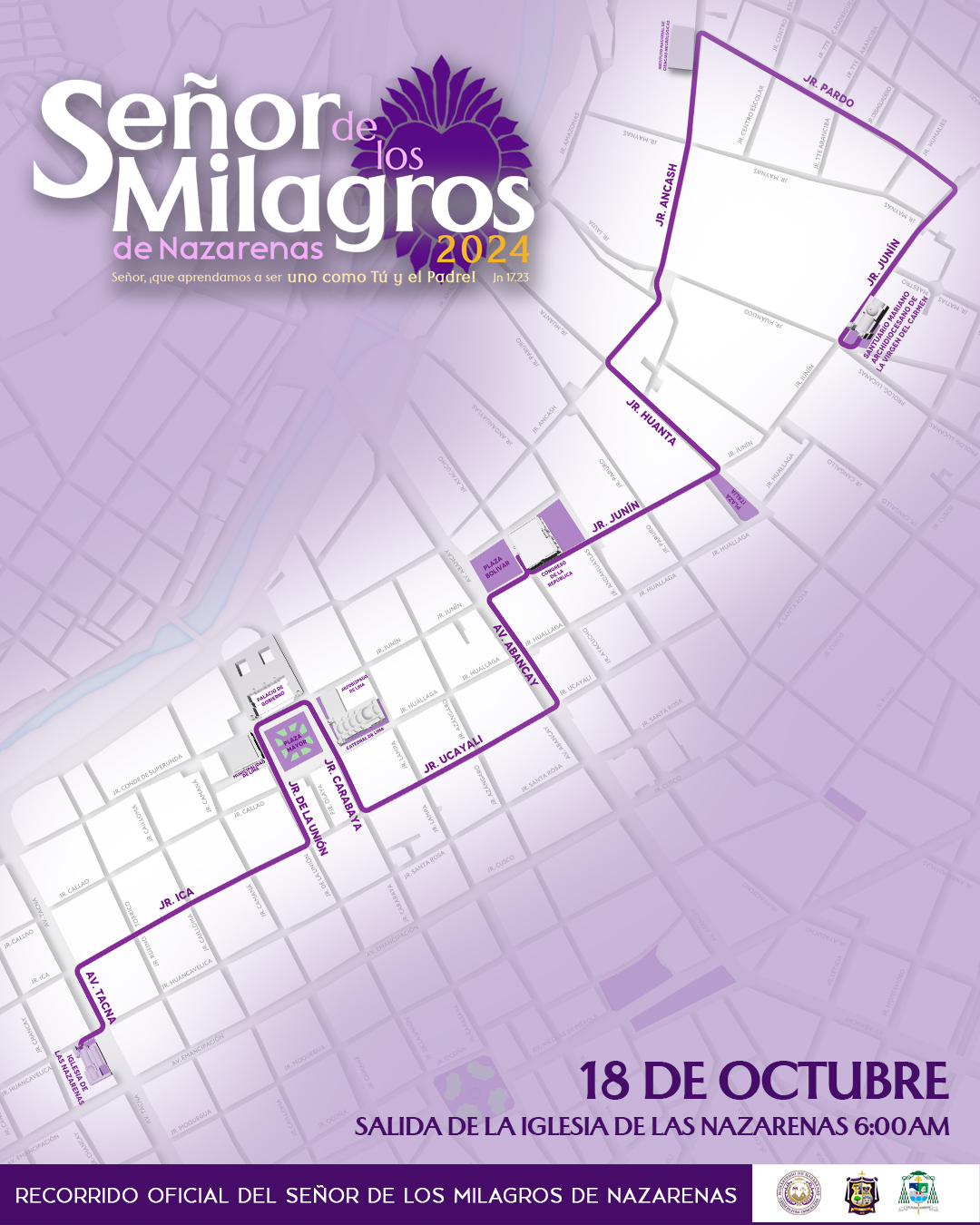 SEÑOR DE LOS MILAGROS 18 DE OCTUBRE