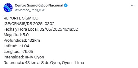 sismo en lima