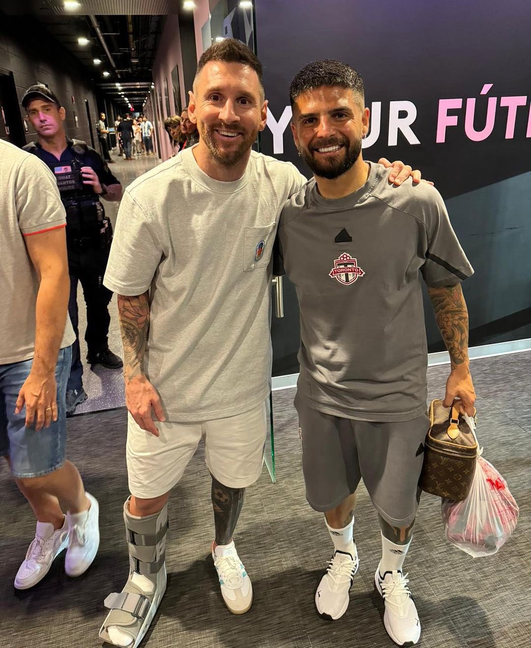 Lionel Messi y Lorenzo Insigne en Miami