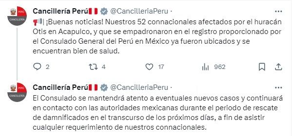 CANCILLERÍA PERÚ