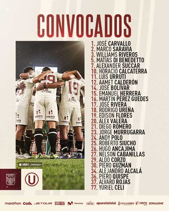 CONVOCADOS DE UNIVERSITARIO