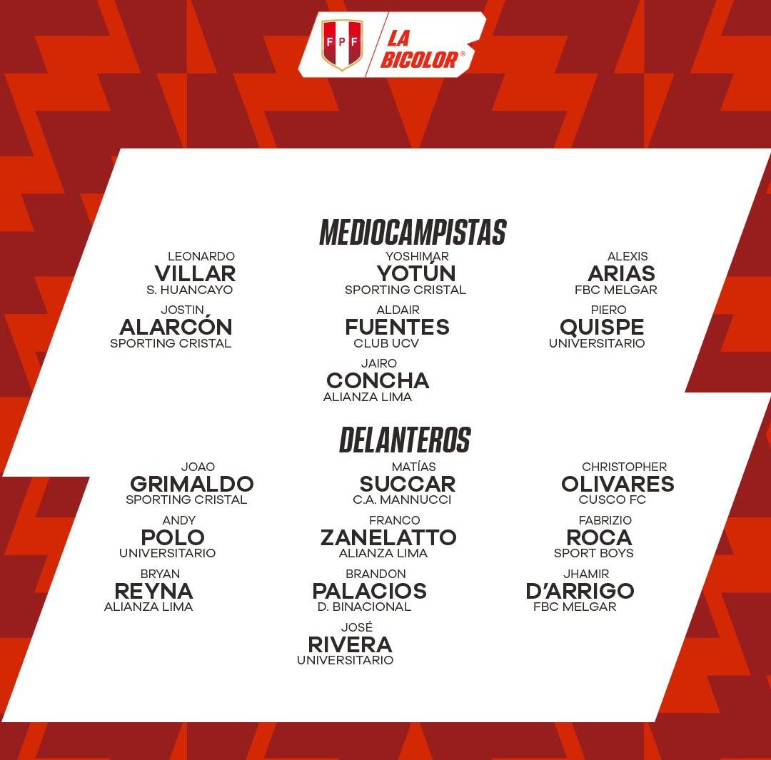 lista de convocados - locales