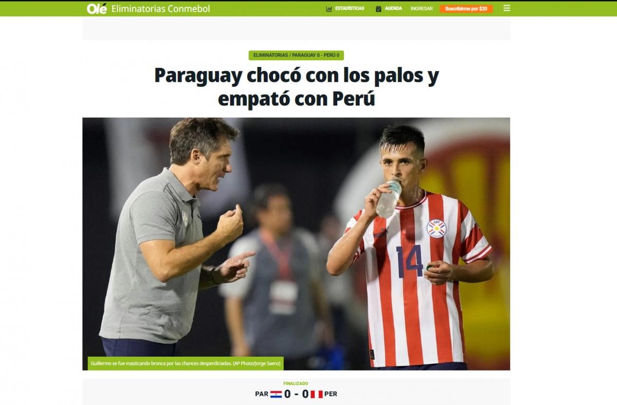 Perú vs Paraguay .0-0