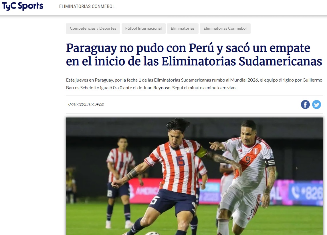 Perú vs Paraguay