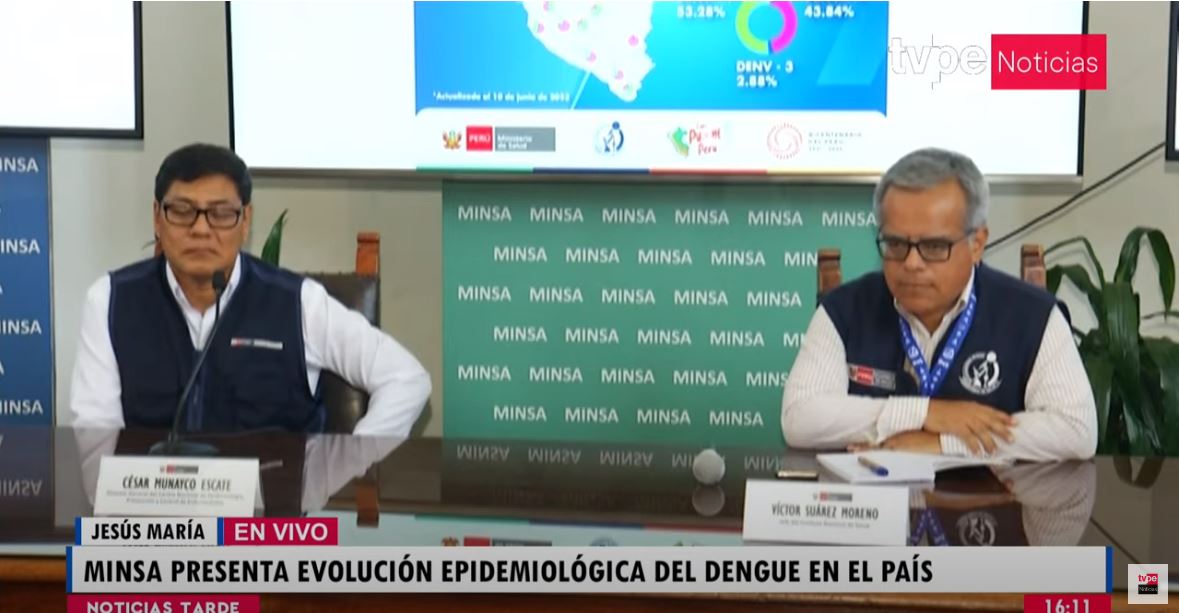 Minsa: dengue descendió un 25% en la zona norte del país